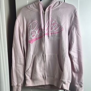 Barbie Pink Zip-Up Hoodie XS/ Extra Small BoxLunch